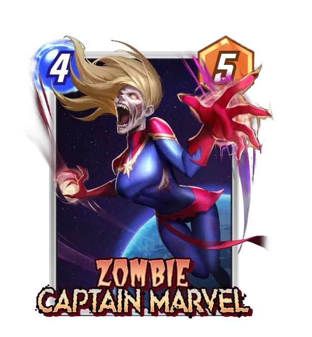 Zombie Captain Marvel - Marvel Snap - snap.fan