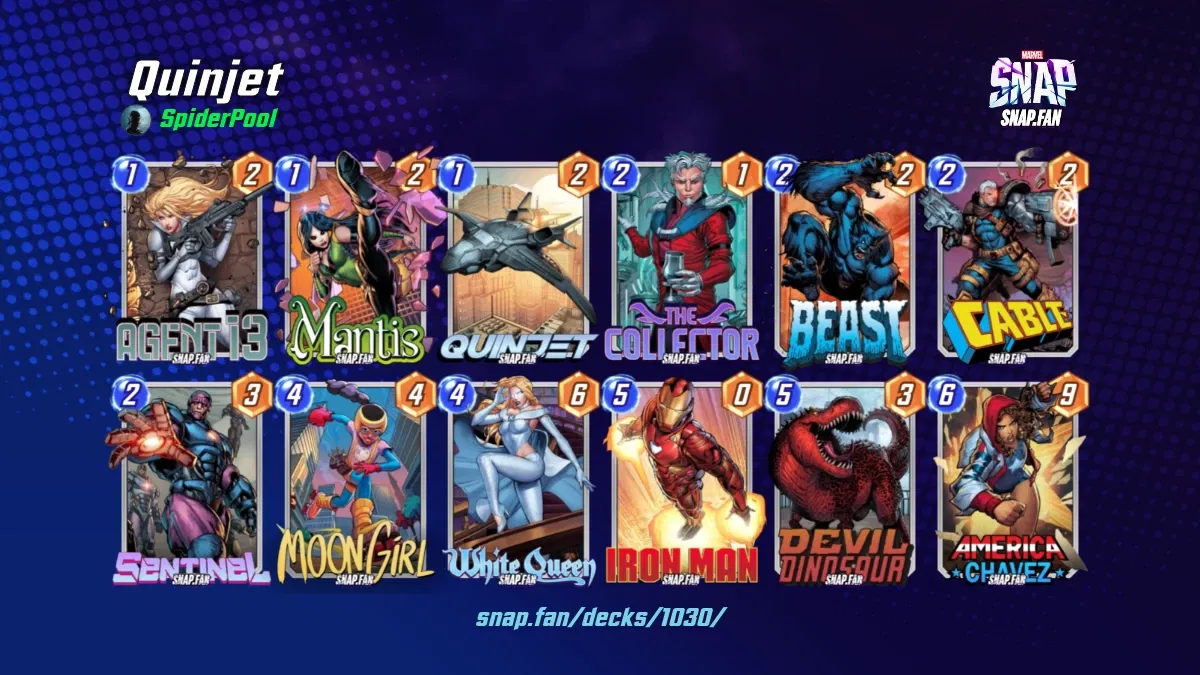 Quinjet by SpiderPool Marvel Snap Decks snap.fan