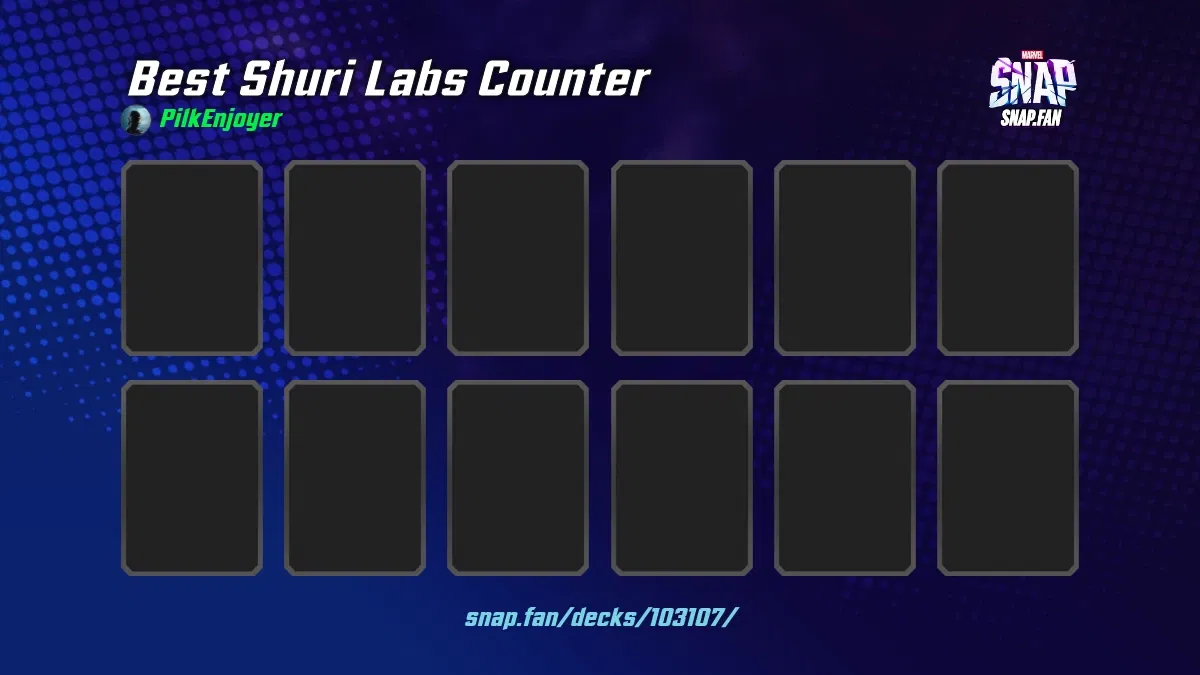 Best Shuri Labs Counter by PilkEnjoyer Marvel Snap Decks snap.fan