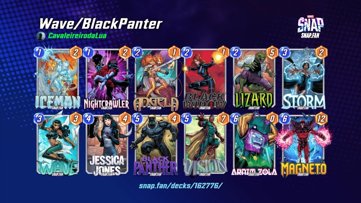 Wave/BlackPanter by CavaleireirodaLua - Marvel Snap Decks - snap.fan