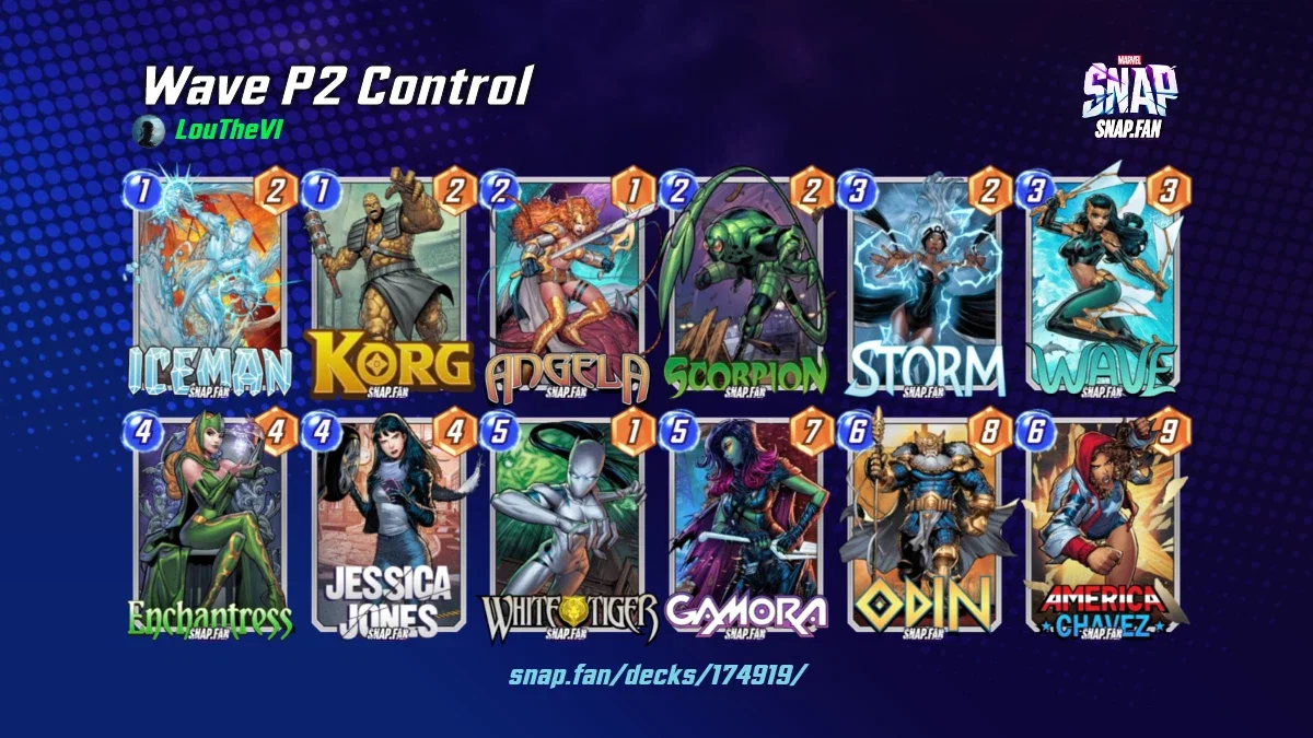Wave P2 Control by LouTheVI - Marvel Snap Decks - snap.fan