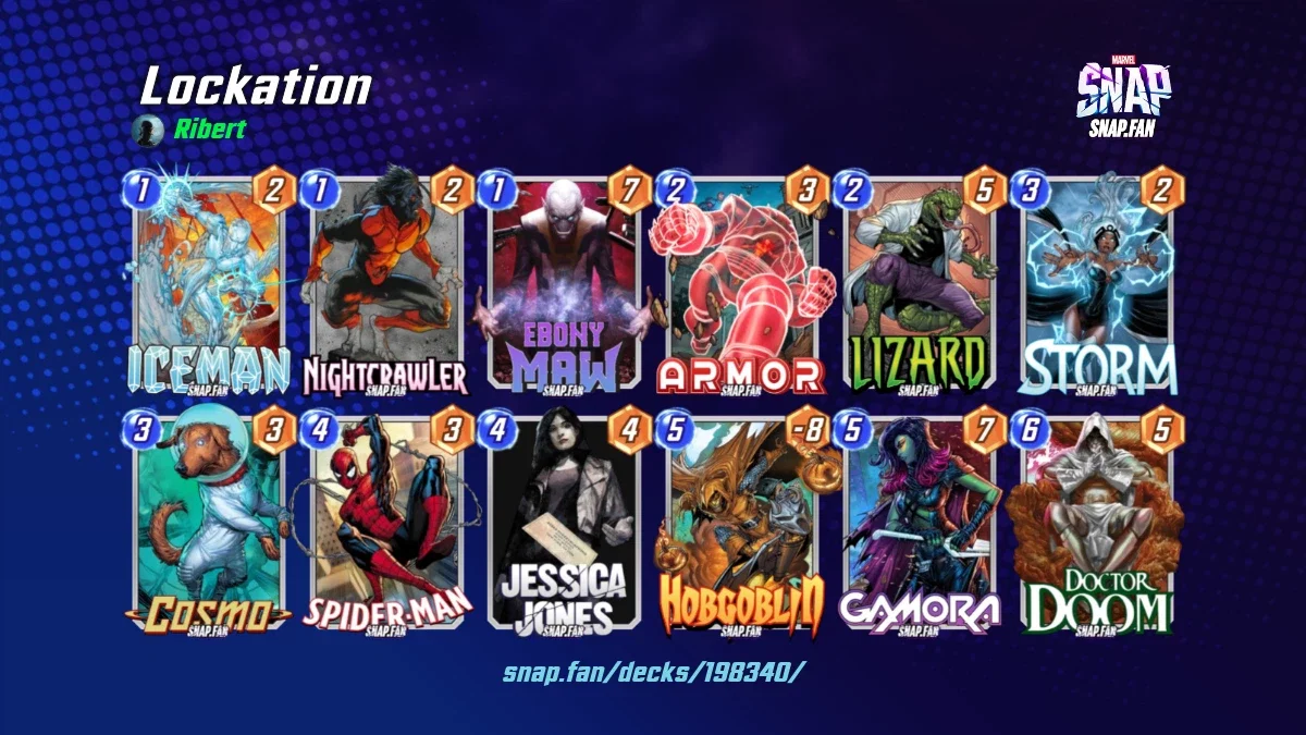 Lockation by Ribert - Marvel Snap Decks - snap.fan