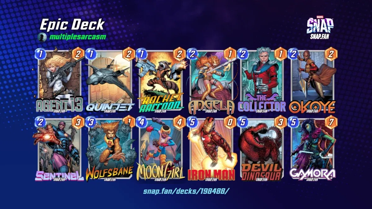 Epic Deck by multiplesarcasm Marvel Snap Decks snap.fan