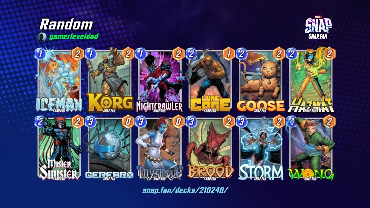 Random by gamerleveldad - Marvel Snap Decks - snap.fan