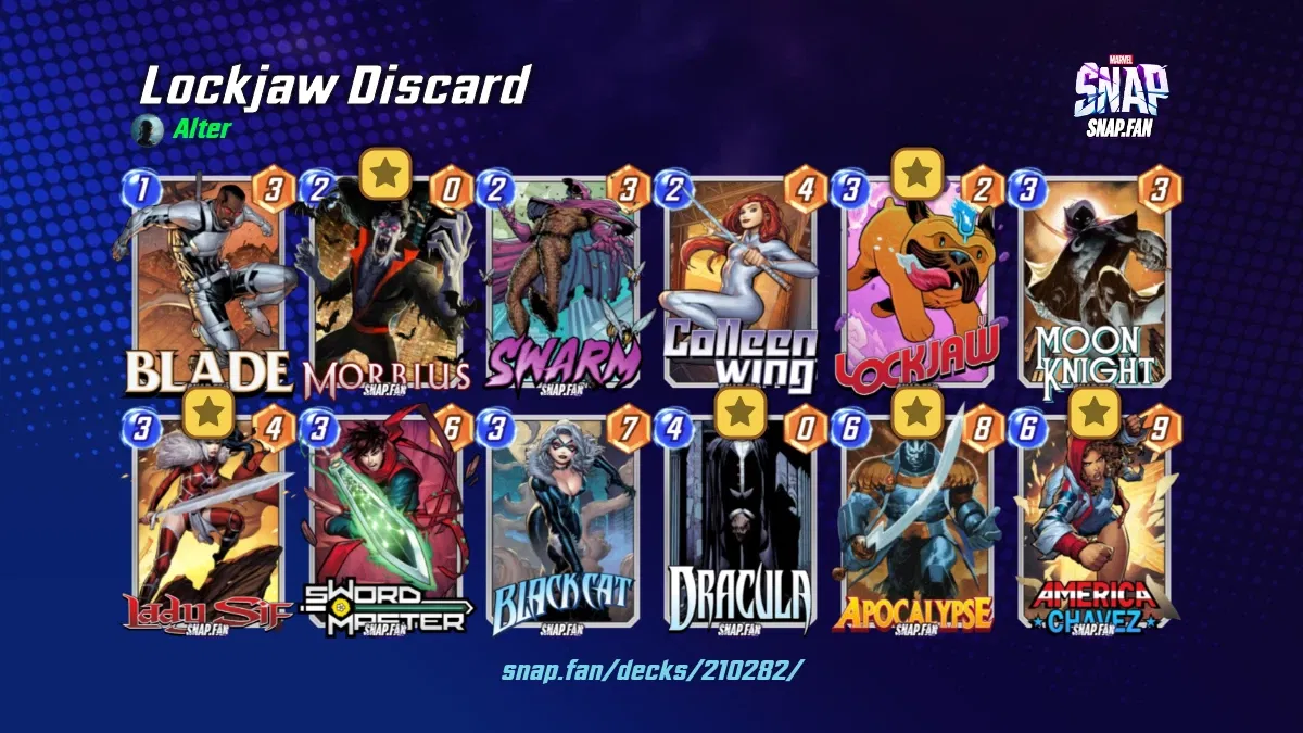 Lockjaw Discard by Alter Marvel Snap Decks snap.fan