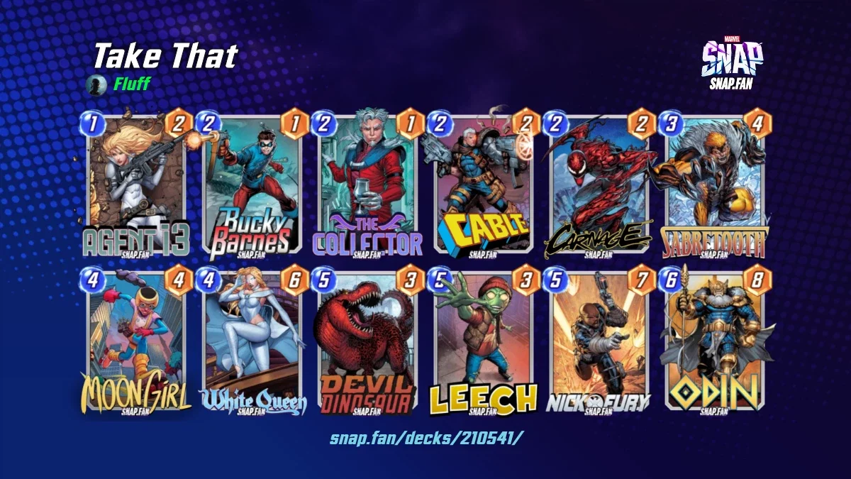 Fluff Marvel Take That by Fluff - Marvel Snap Decks - snap.fan