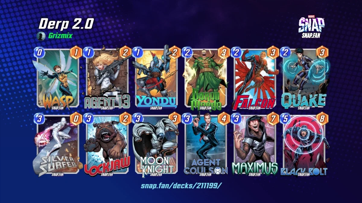 Derp 2.0 by Grizmix - Marvel Snap Decks - snap.fan