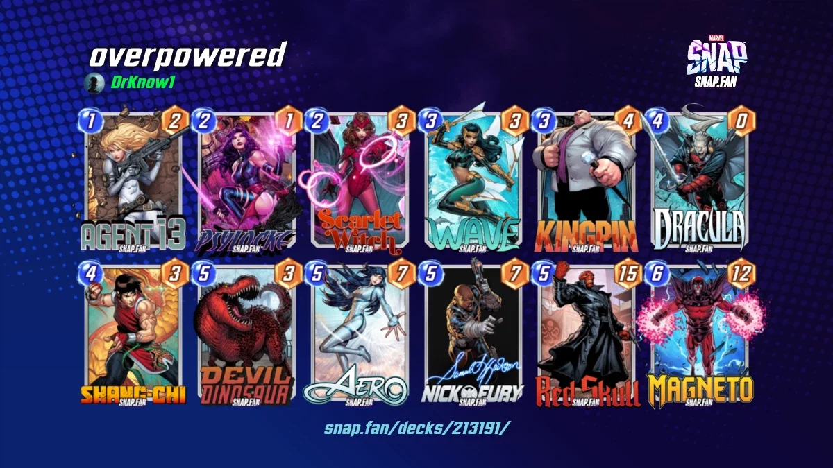 overpowered by DrKnow1 - Marvel Snap Decks - snap.fan