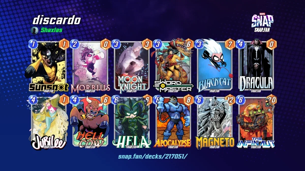 discardo by Shaxlas - Marvel Snap Decks - snap.fan