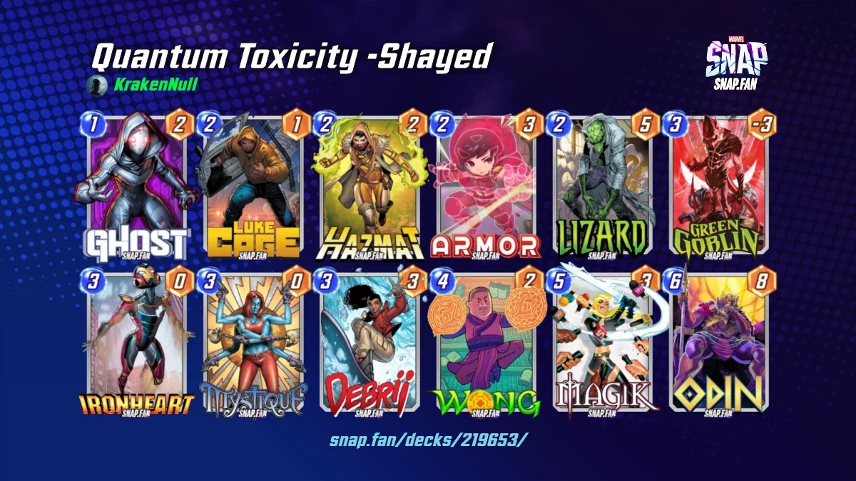 Quantum Toxicity -Shayed by KrakenNull - Marvel Snap Decks - snap.fan