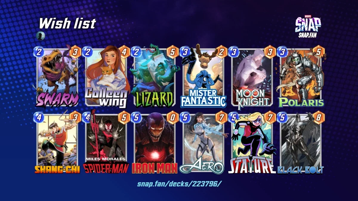 Wish list by None - Marvel Snap Decks - snap.fan