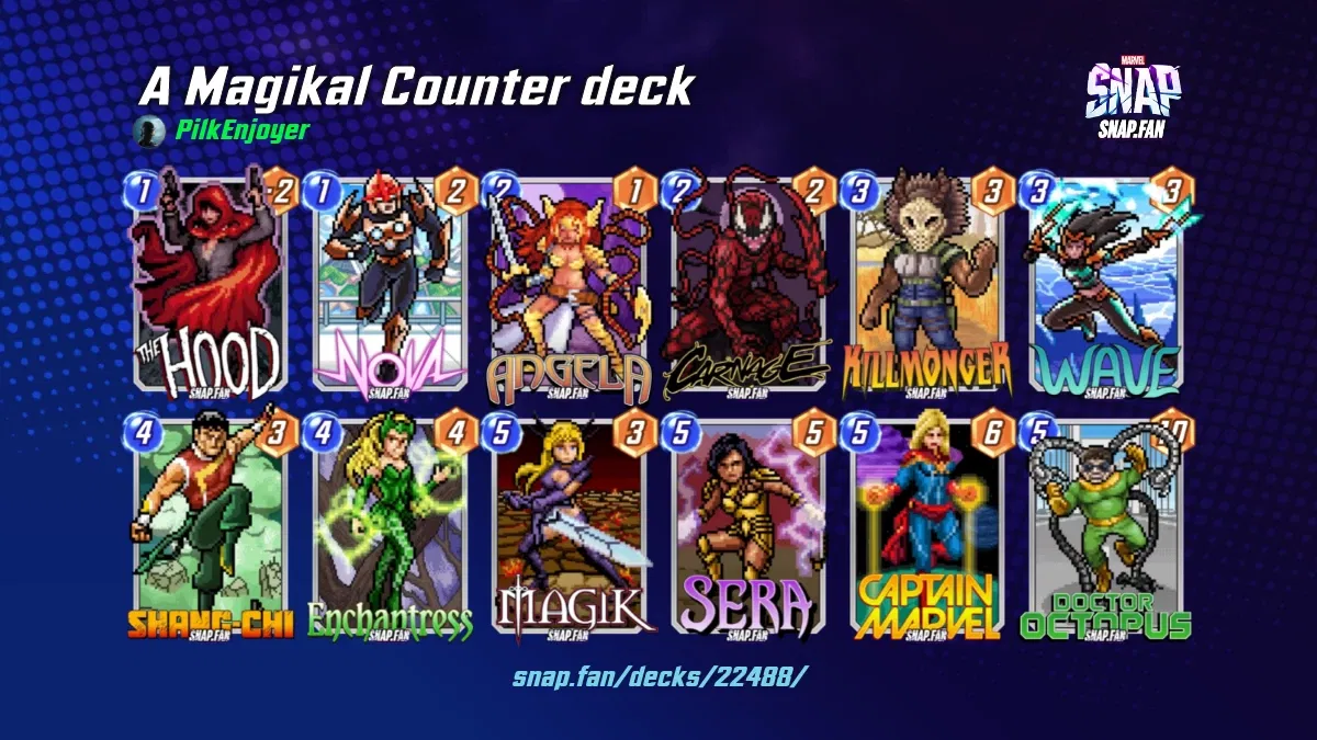 A Magikal Counter deck by PilkEnjoyer Marvel Snap Decks snap.fan