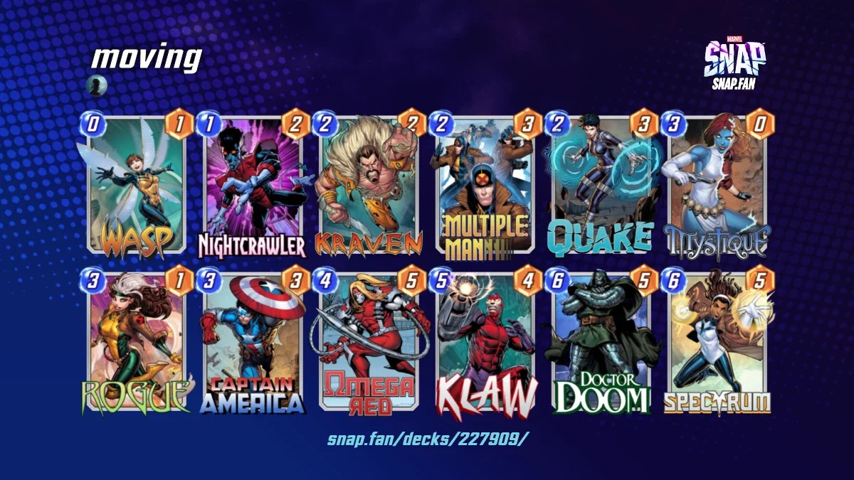 moving by None - Marvel Snap Decks - snap.fan