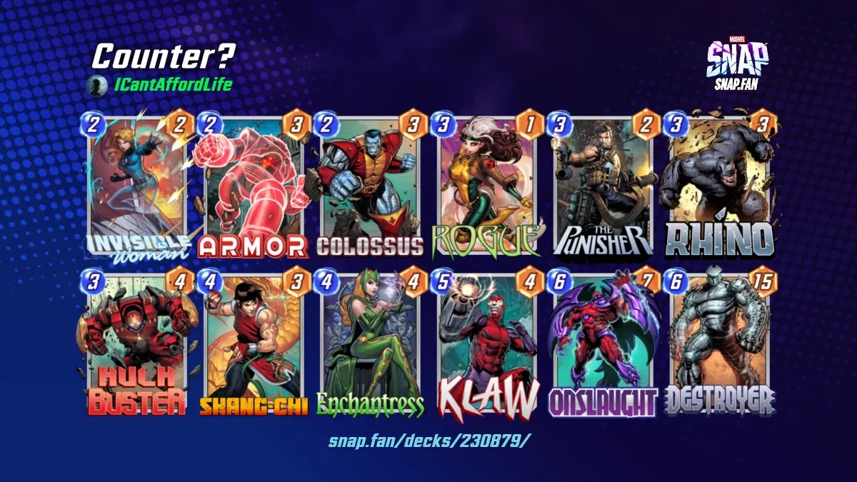 Counter? by ICantAffordLife Marvel Snap Decks snap.fan