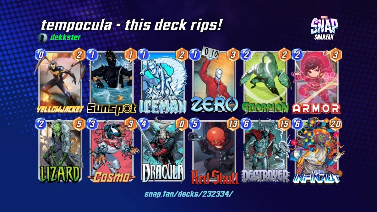 tempocula - this deck rips! by dekkster - Marvel Snap Decks - snap.fan