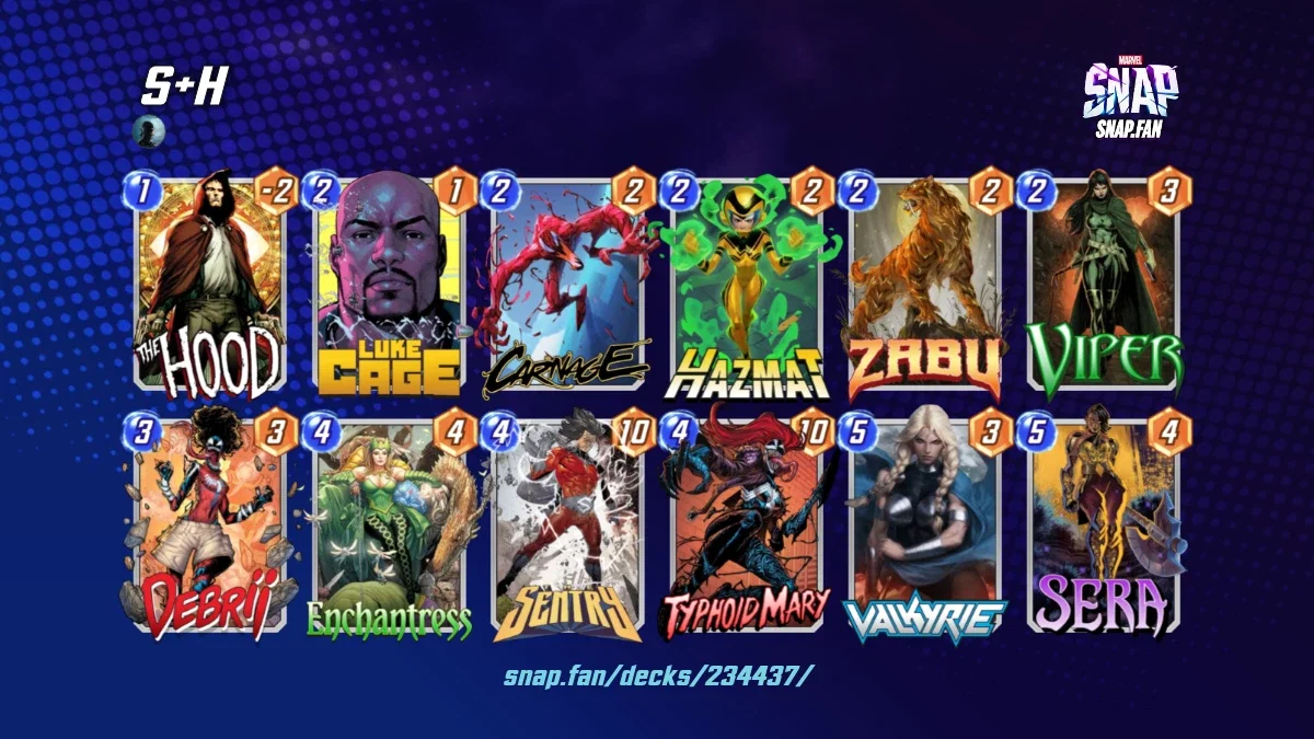 S+H by None - Marvel Snap Decks - snap.fan