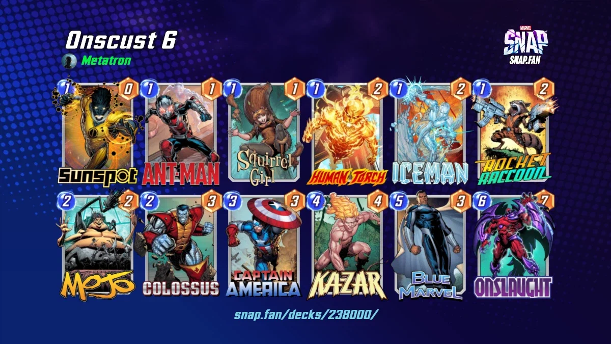 Onscust 6 by Metatron - Marvel Snap Decks - snap.fan
