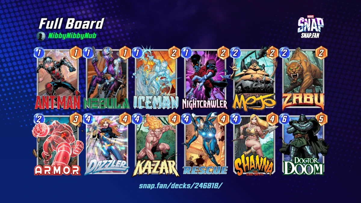 Full Board by NibbyNibbyNub - Marvel Snap Decks - snap.fan