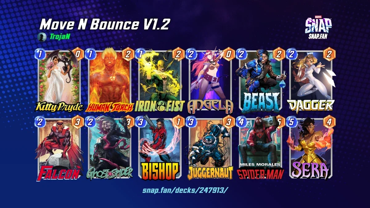 Move N Bounce V1.2 by TrojaN - Marvel Snap Decks - snap.fan