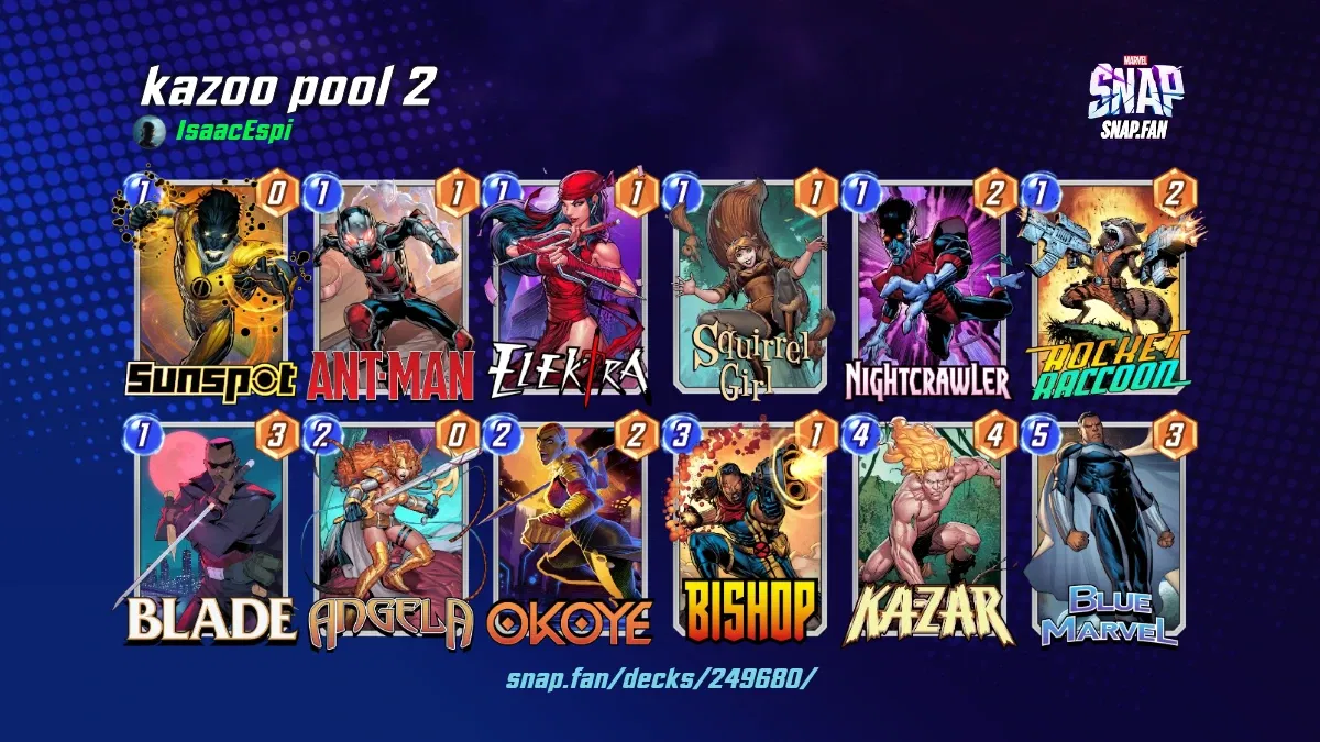 kazoo pool 2 by IsaacEspi Marvel Snap Decks snap.fan