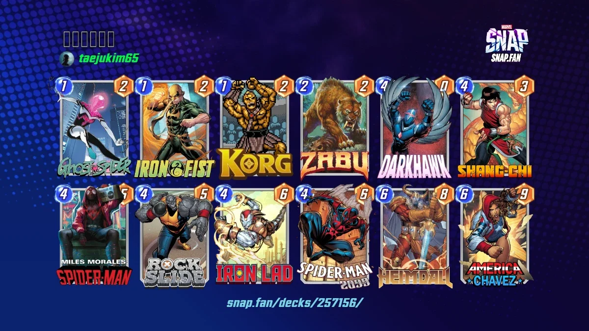 이동암흑매完 by taejukim65 - Marvel Snap Decks - snap.fan