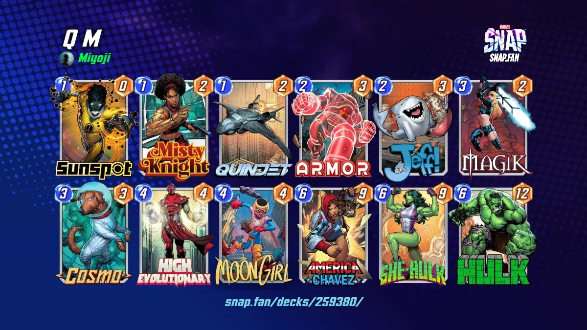 Q M by Miyoji - Marvel Snap Decks - snap.fan