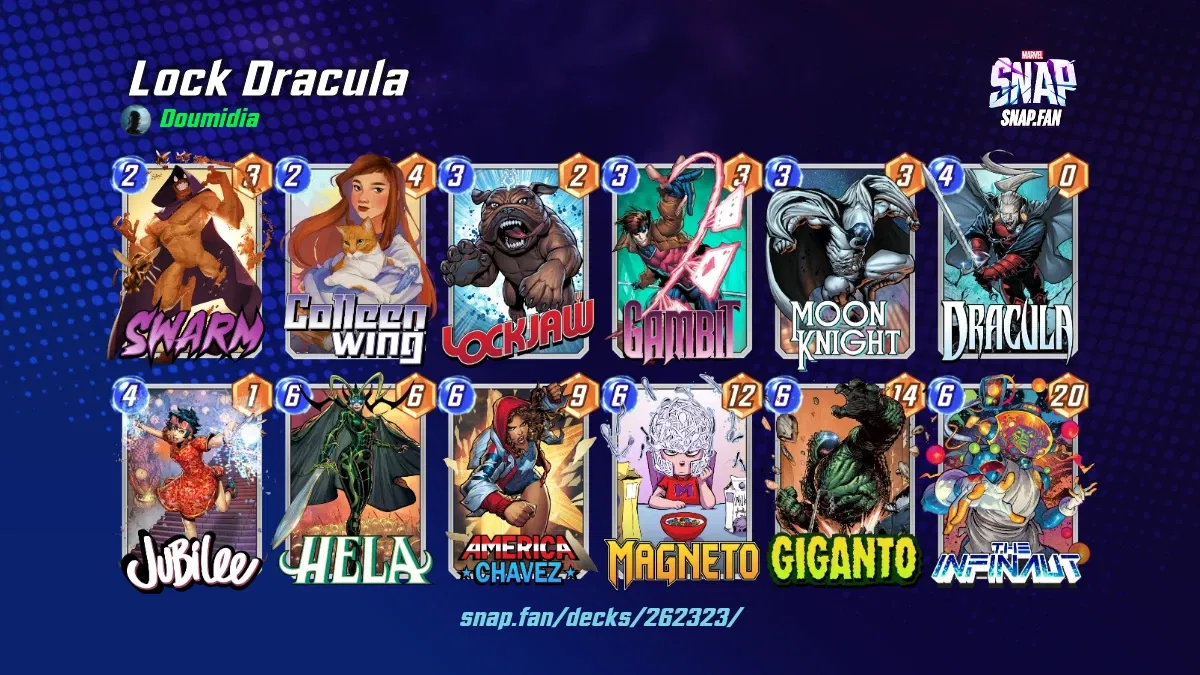 Lock Dracula by Doumidia Marvel Snap Decks snap.fan