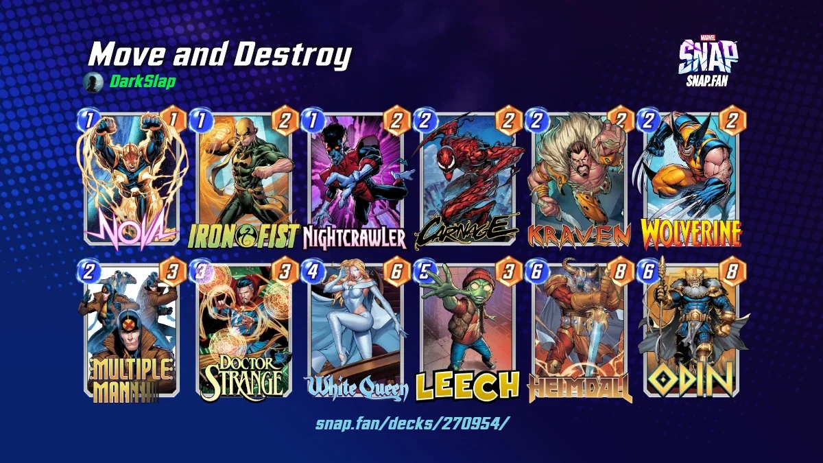 Move and Destroy by DarkSlap - Marvel Snap Decks - snap.fan