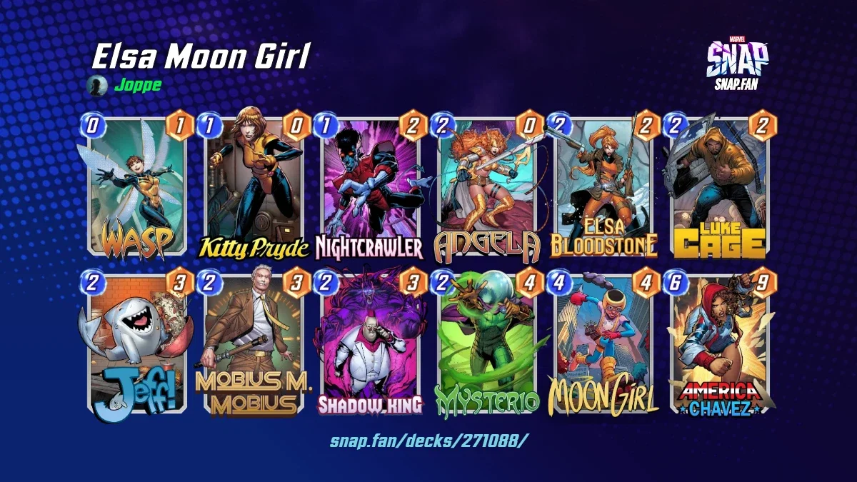 Elsa Moon Girl by Joppe - Marvel Snap Decks - snap.fan
