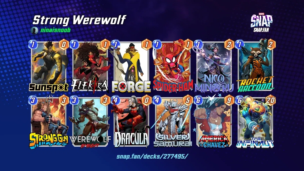 Strong Werewolf By Ninaisnoob Marvel Snap Decks Snap fan strong-werewolf-by-ninaisnoob-marvel-snap-decks-snap-fan