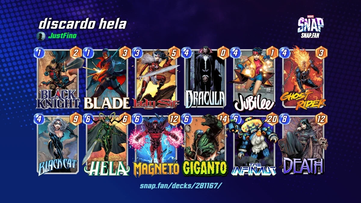 discardo hela by JustFino - Marvel Snap Decks - snap.fan