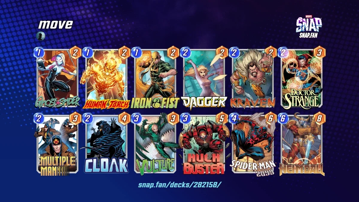 Snapping Decks move by None - Marvel Snap Decks - snap.fan