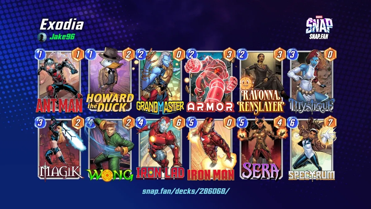 Exodia by Jake96 Marvel Snap Decks snap.fan