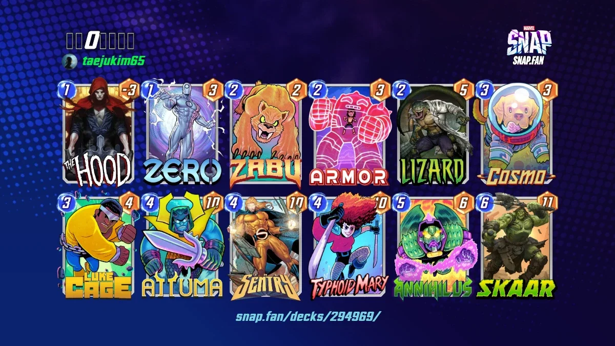 파워0어그로完 by taejukim65 - Marvel Snap Decks - snap.fan