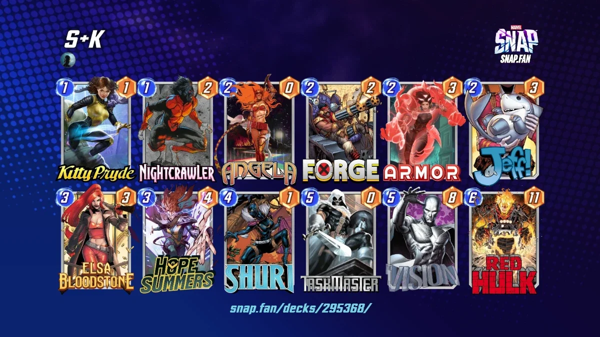 S+K by None - Marvel Snap Decks - snap.fan