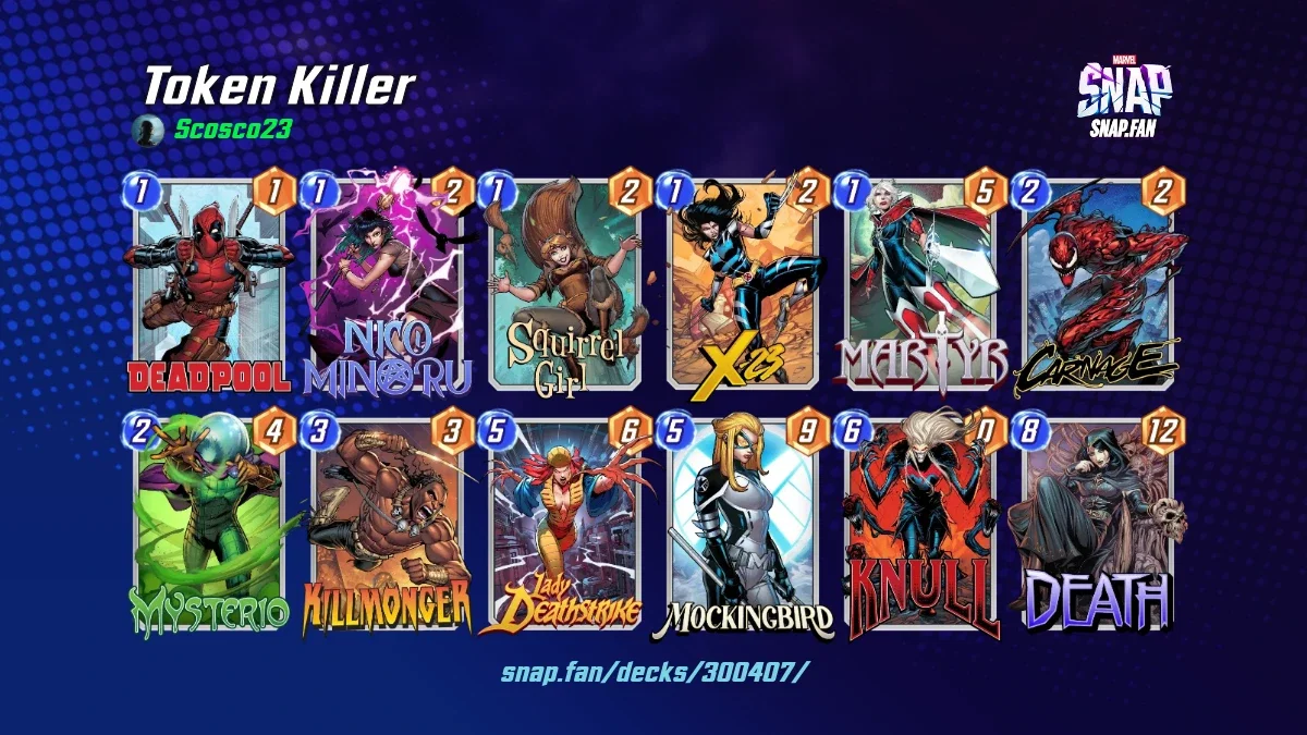 Token Killer by Scosco23 - Marvel Snap Decks - snap.fan