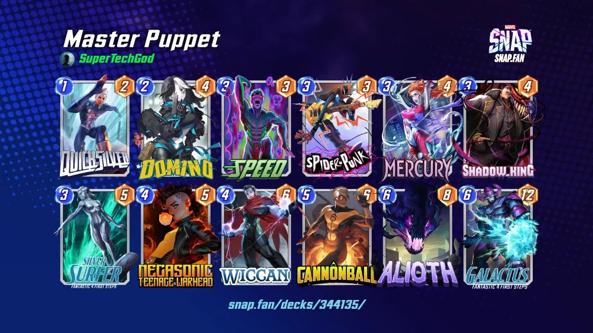 Master Puppet by SuperTechGod - Marvel Snap Decks - snap.fan